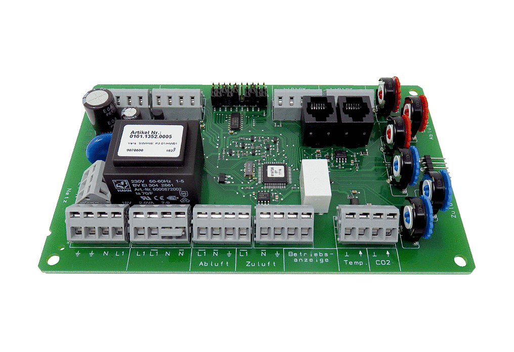 PL WRWSRB 2 IM0019107.PNG Platine als Ersatzteil für zentrales Lüftungsgerät WR 300, WR 400, WR 600 und WS 170 ohne integrierte air@home-Steuerung
